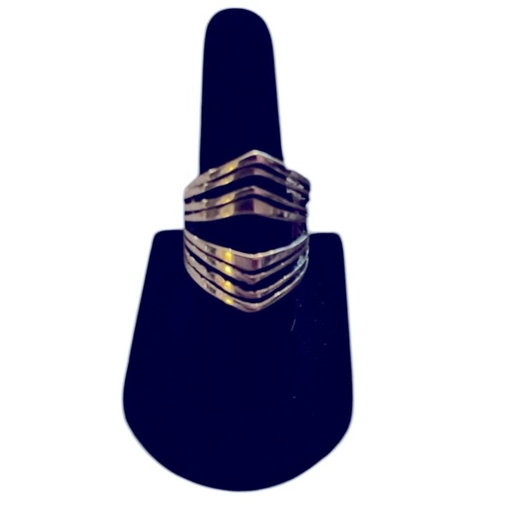 Chevron Ring -Stainless - Picture 1 of 1